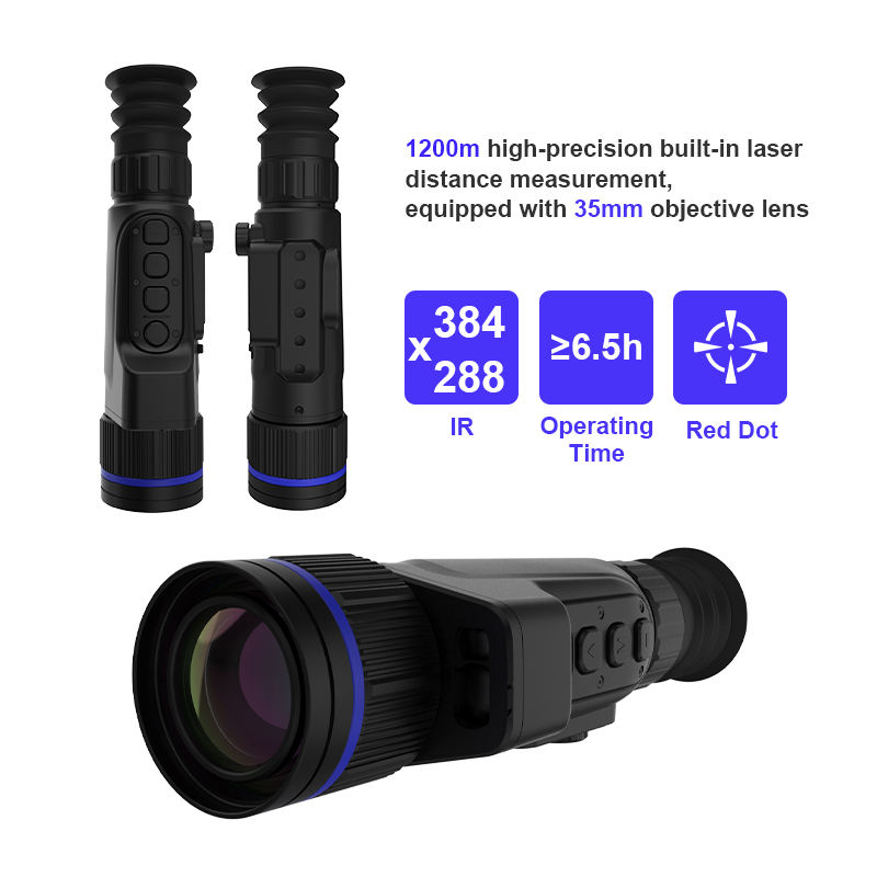 Thermal Scope Night Vision Monocular - YXM335L Su Geçirmez Taktik Termal Dürbün,