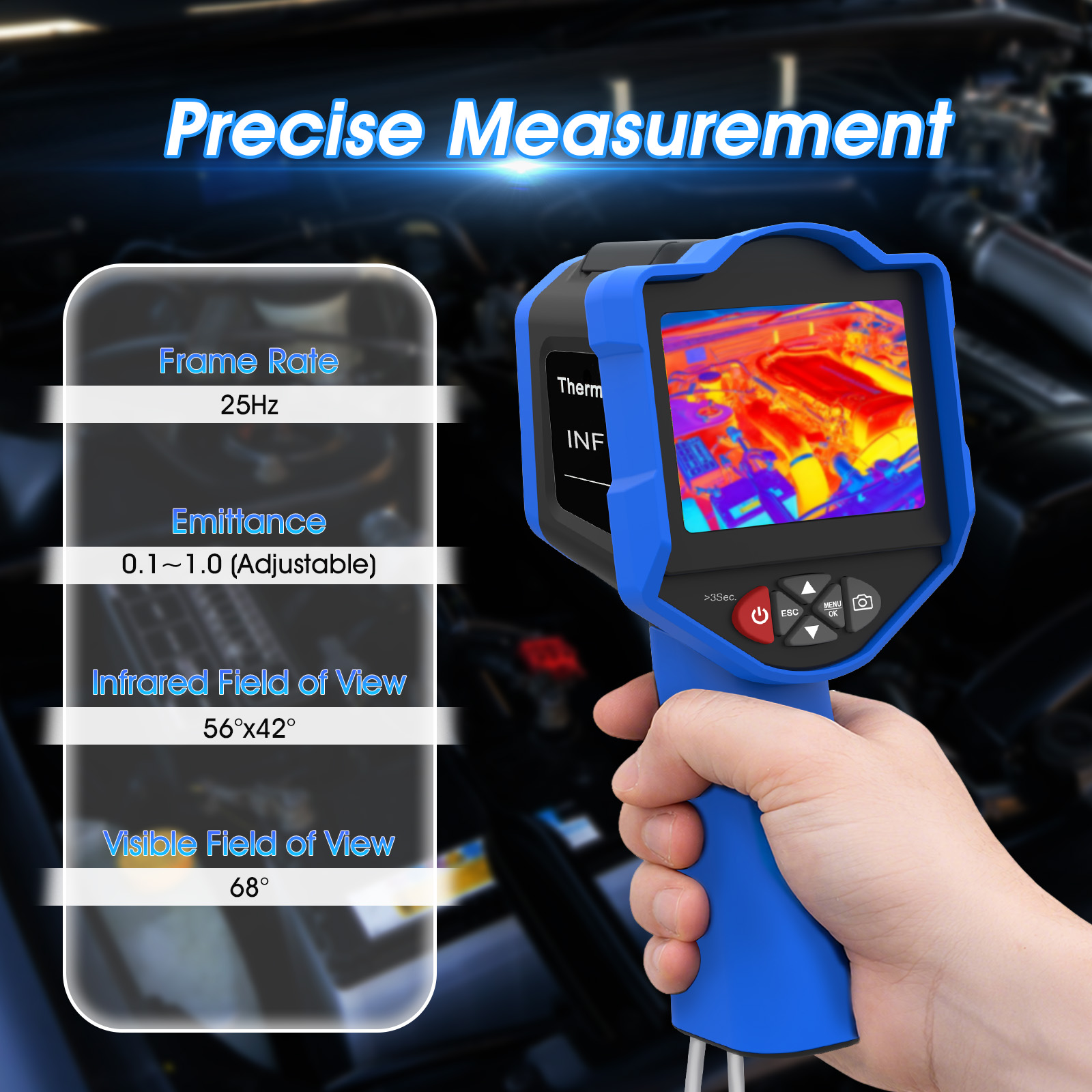 256x192 Termal Kamera 25Hz El  - Thermal Imaging Camera 256X192 incelemesi ve fiyatı